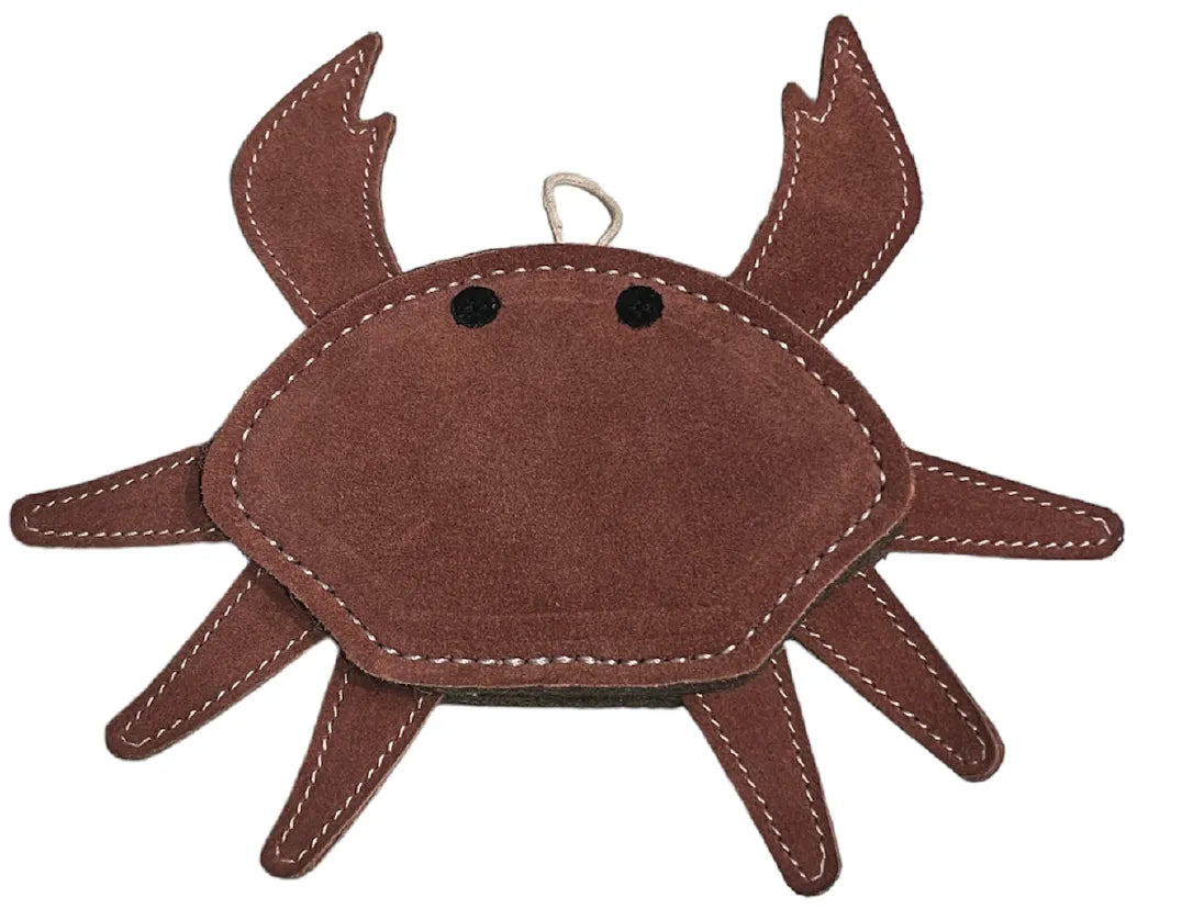 Hondenspeeltje in de vorm van een krab