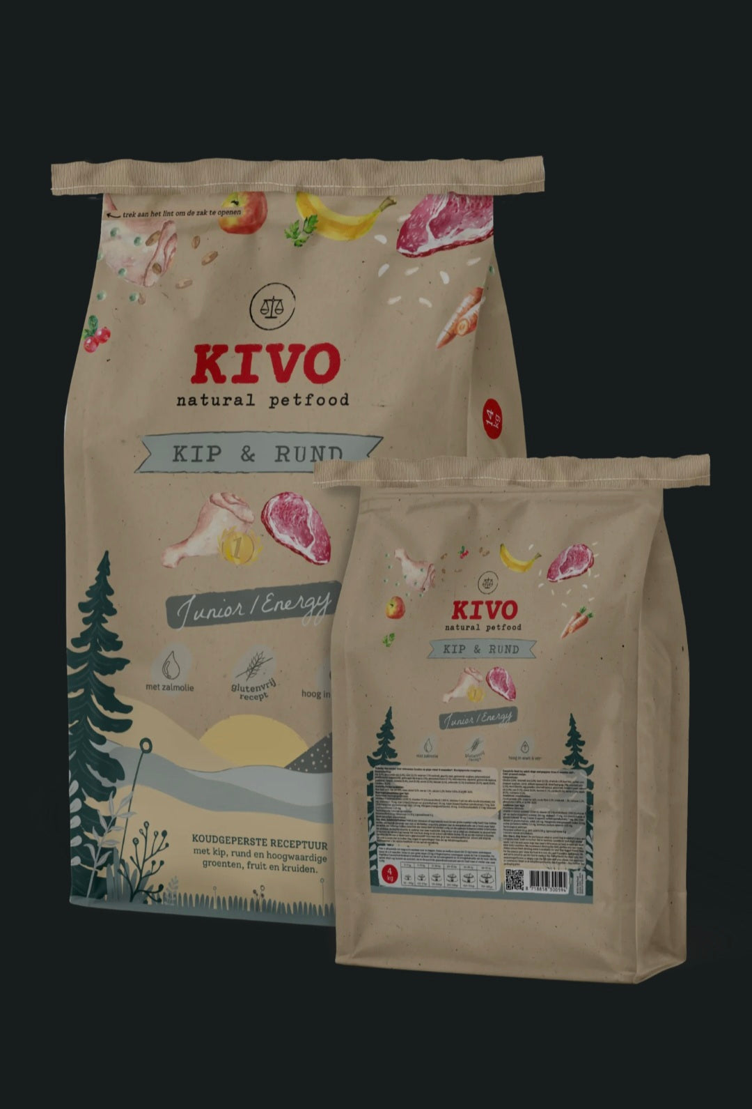 Kivo - Kip & Rund - Junior/Energy 4 kilo (glutenvrij)