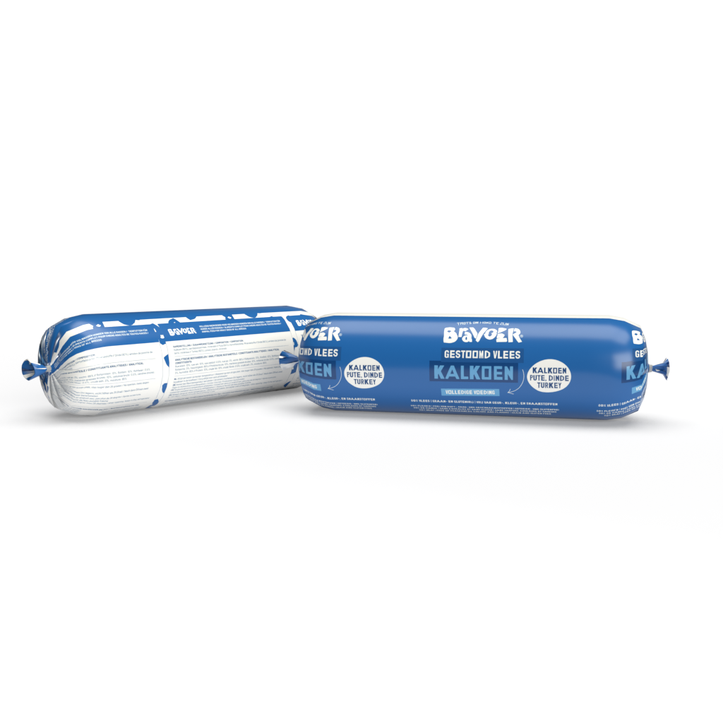 Bravoer Gestoomd Vlees Kalkoen 800 gram