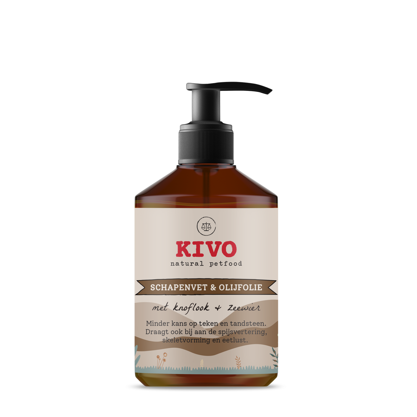 Kivo - Schapenvet met Knoflook & Zeewier 500 ml