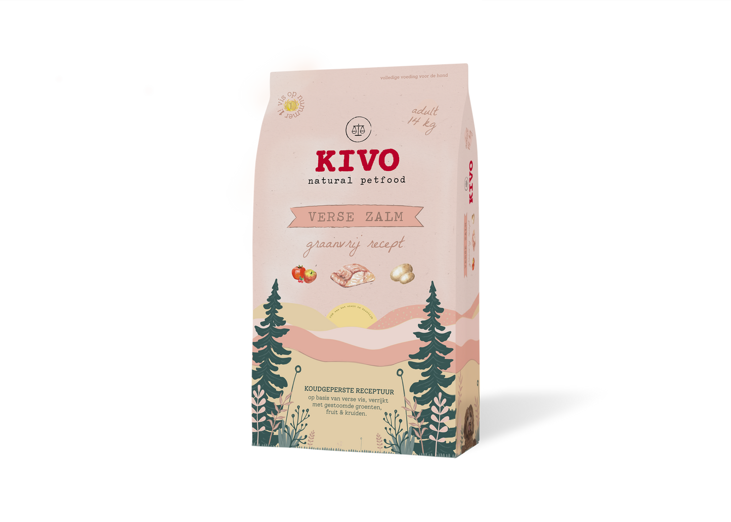 Kivo - Verse Zalm - Graanvrij 14 kilo