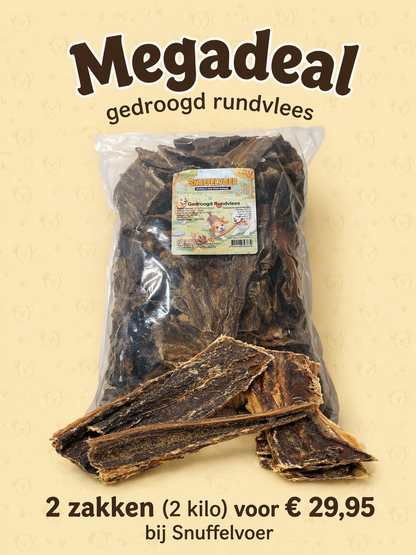 Actie gedroogd rundvlees