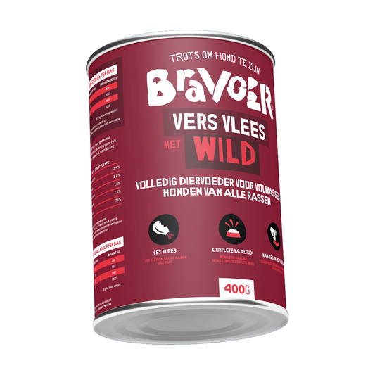 Bravoer Blikkie met Wild 400 gram