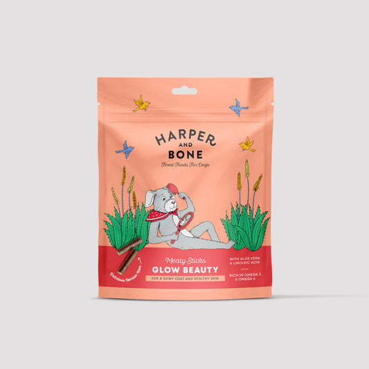 Harper and Bone Dogs Meaty Sticks Glow Beauty (Skin & Hair) 75 gram