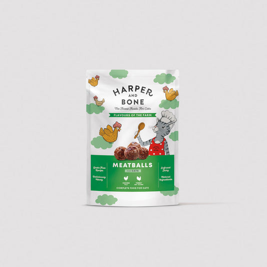 Harper and Bone Kat - Flavours of the Farm Meat Balls (vlees) 85 gram