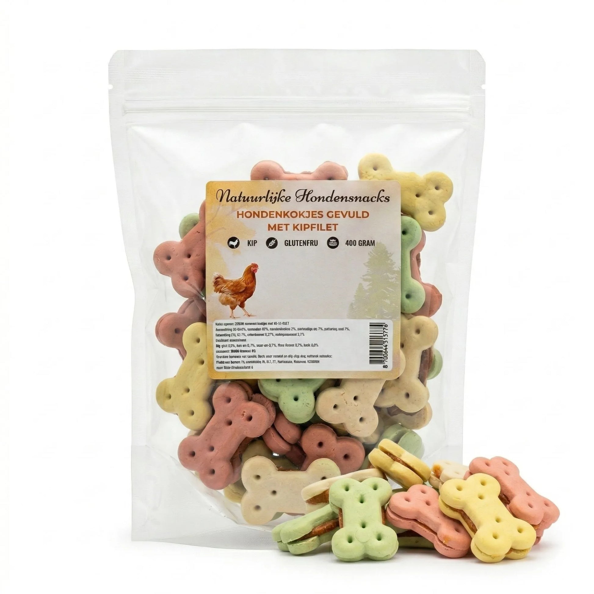 Hondenkoekjes met kipfilet