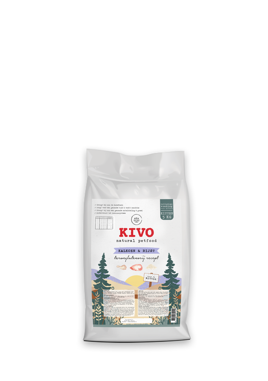 Kivo - Kitten/Junior Kalkoen & Rijst - Tarweglutenvrij 5 kilo