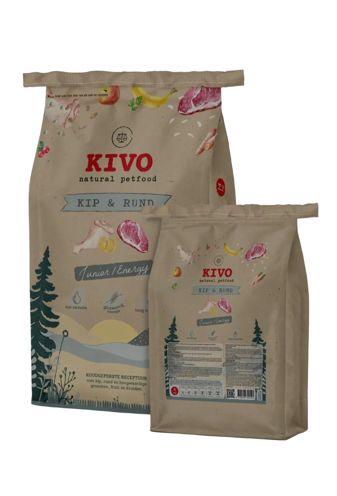 Kivo - Kip & Rund - Junior/Energy 14 kilo (glutenvrij)