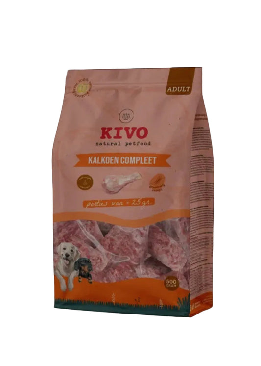 Kivo - Kalkoen Compleet porties 500 gram (vers vlees)
