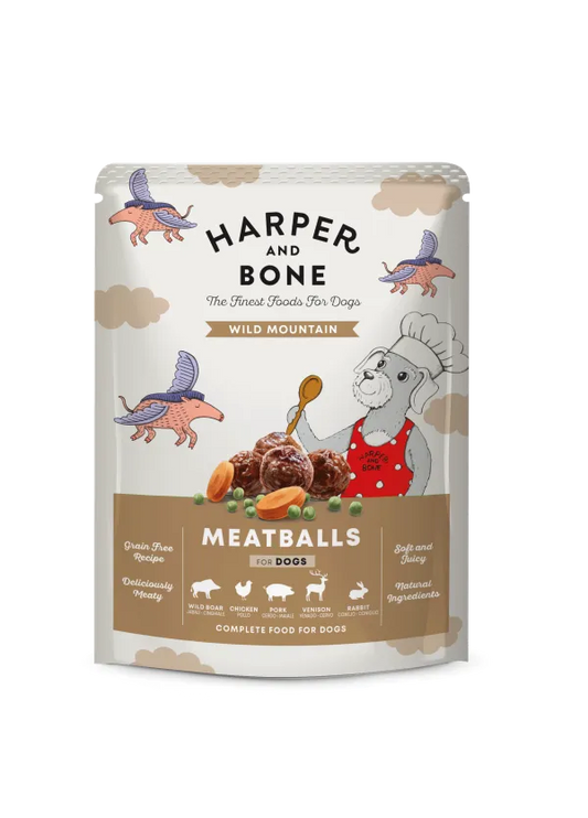 Harper and Bone Hond - Wild Mountain Meat Balls (vlees) 300 gram