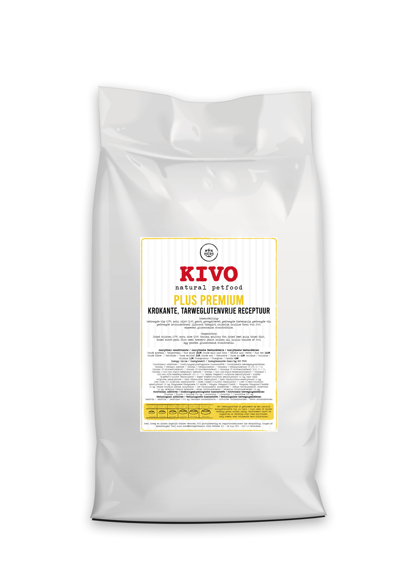 Kivo - Plus Premium - Tarweglutenvrij 15 kilo