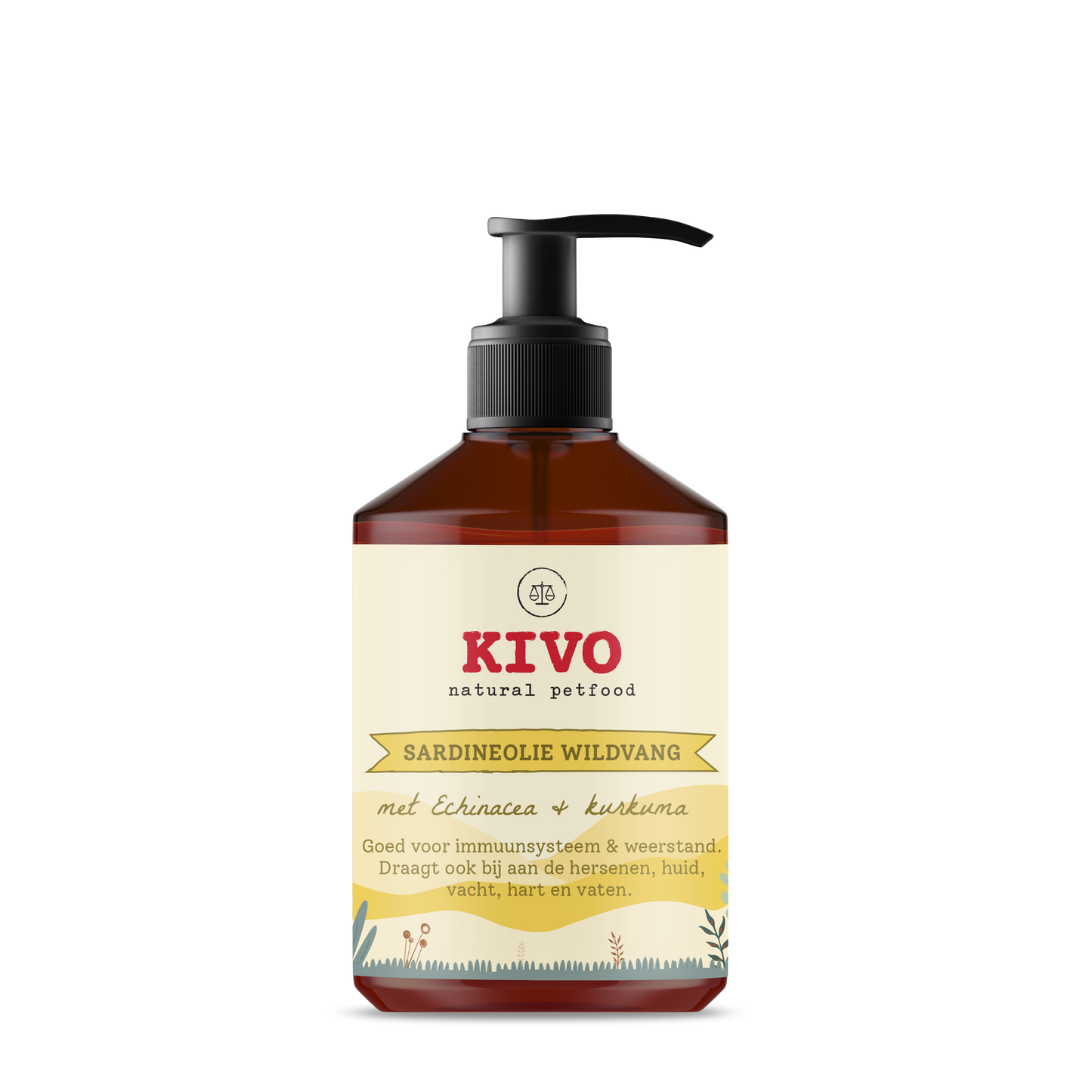 Kivo - Sardineolie met Echinacea & Kurkuma 500 ml