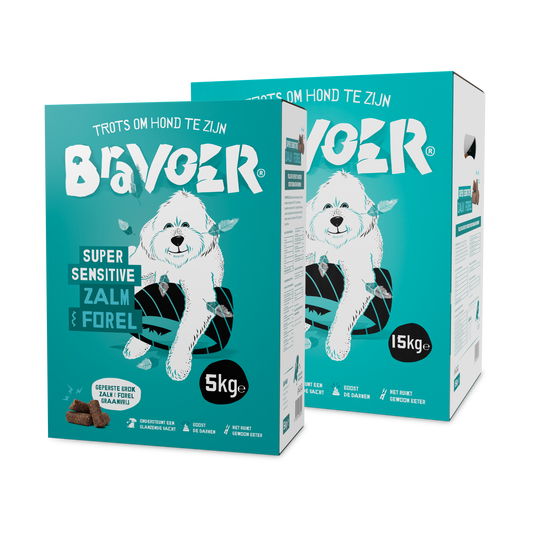 Bravoer Super Sensitive Zalm & Forel (Geperst) (graanvrij)