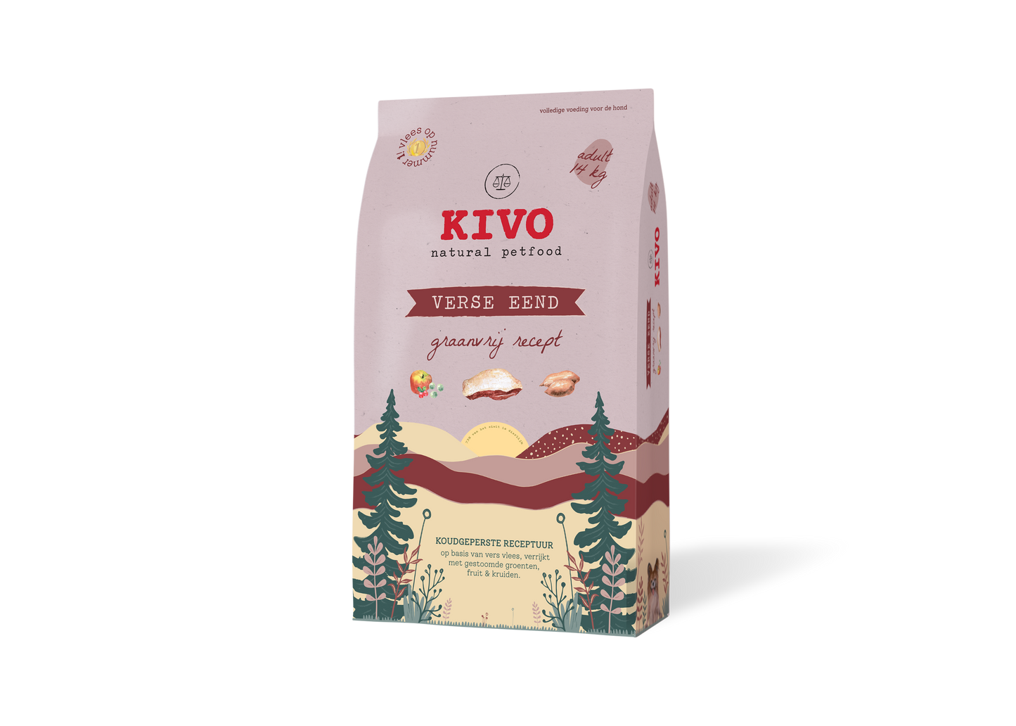 Kivo - Verse Eend - Graanvrij 14 kilo