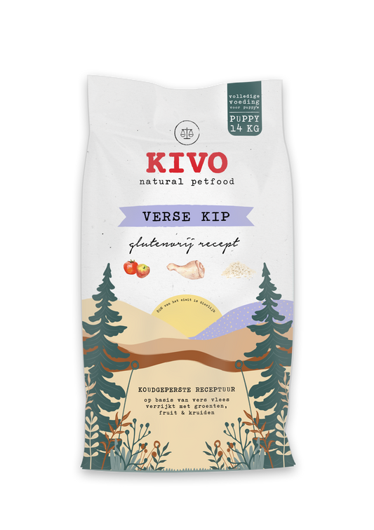 Kivo - Verse Kip Puppy - Glutenvrij 14 kilo