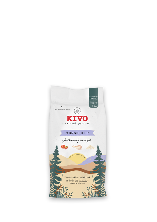 Kivo - Verse Kip Puppy - 4 kilo (glutenvrij)
