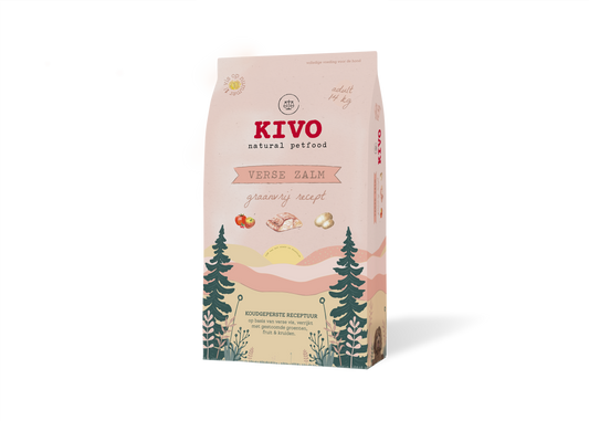 Kivo - Verse Zalm - Graanvrij 14 kilo