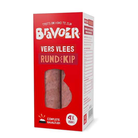 Bravoer Rund & Kip (vers vlees)
